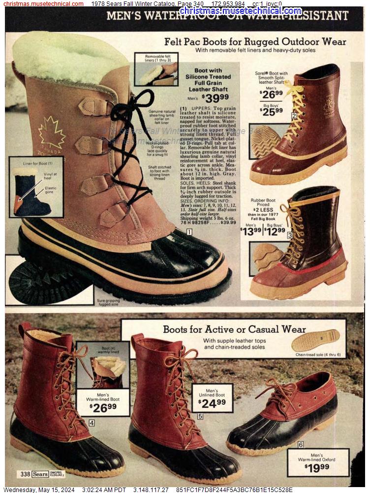 1978 Sears Fall Winter Catalog, Page 340