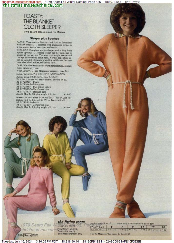 1979 Sears Fall Winter Catalog, Page 186