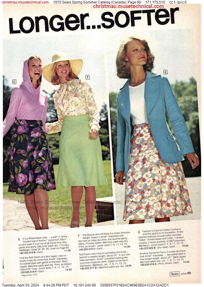 1975 Sears Spring Summer Catalog (Canada), Page 89
