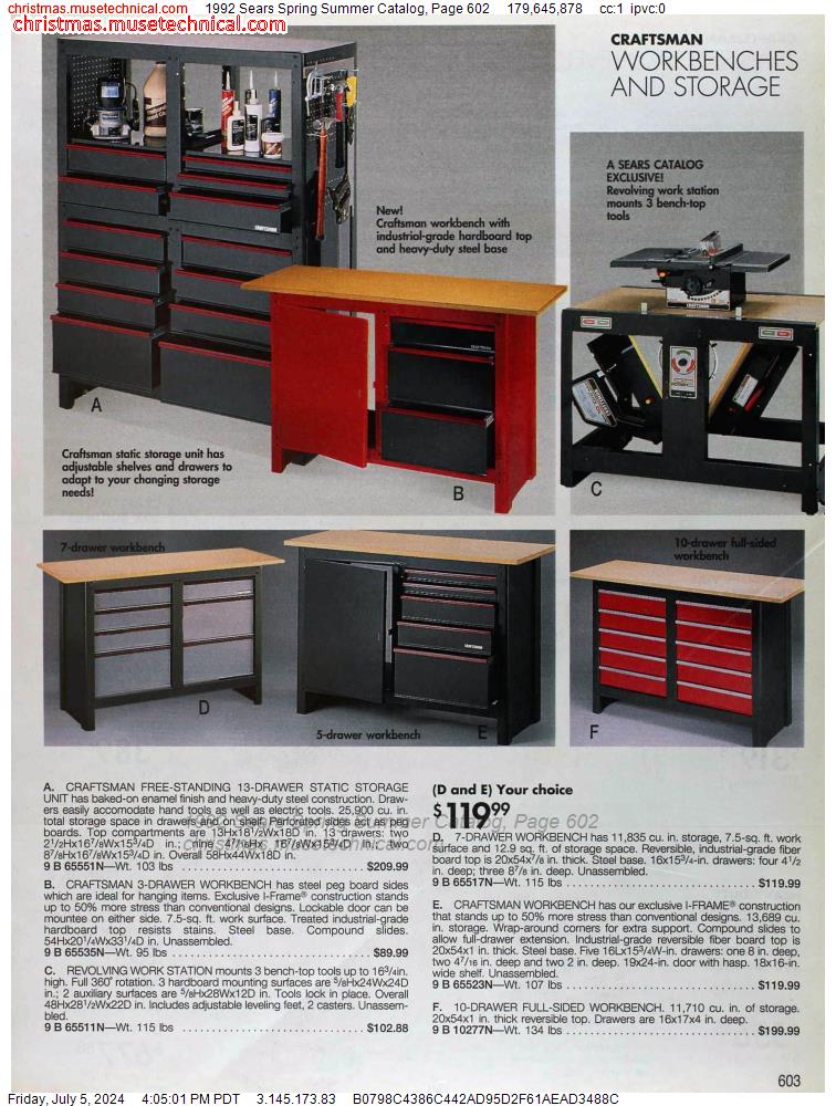 1992 Sears Spring Summer Catalog, Page 602
