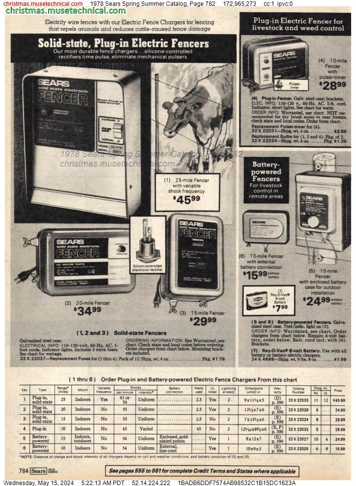 1978 Sears Spring Summer Catalog, Page 782