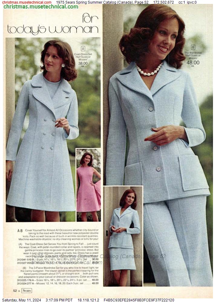 1975 Sears Spring Summer Catalog (Canada), Page 52