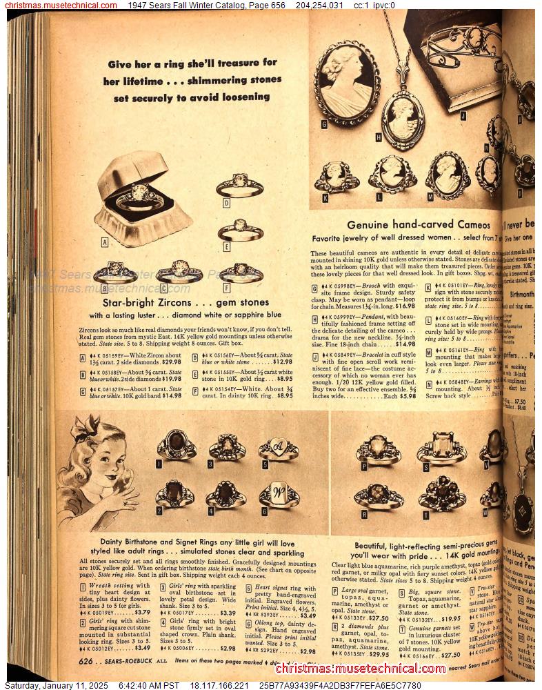 1947 Sears Fall Winter Catalog, Page 656