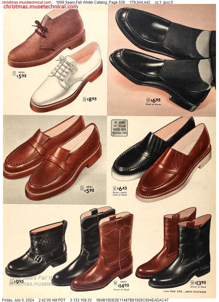 1956 Sears Fall Winter Catalog, Page 539