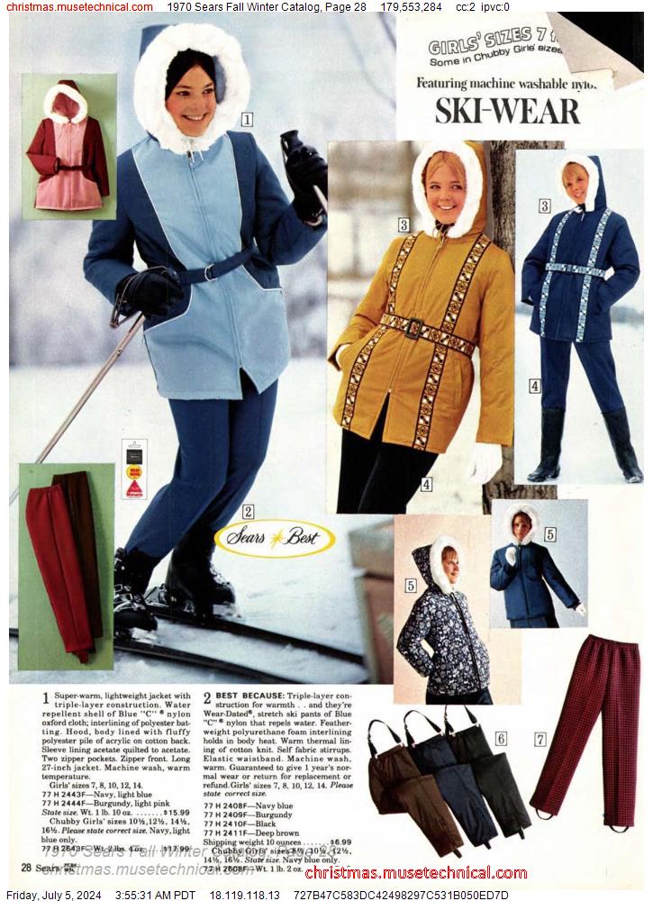 1970 Sears Fall Winter Catalog, Page 28