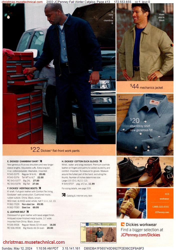 2003 JCPenney Fall Winter Catalog, Page 413