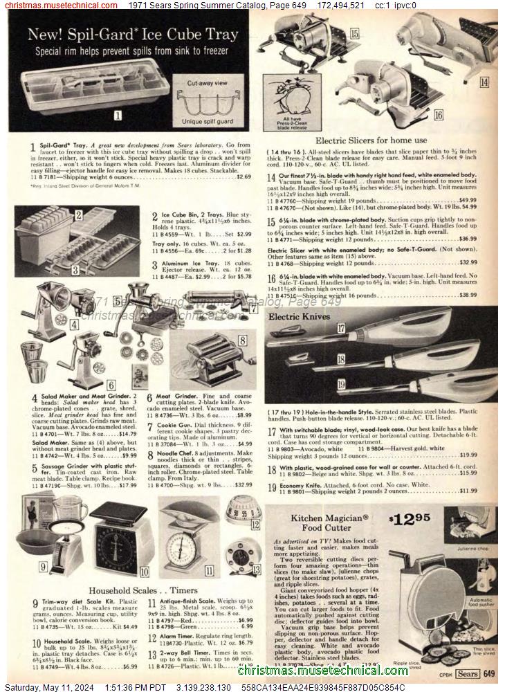 1971 Sears Spring Summer Catalog, Page 649