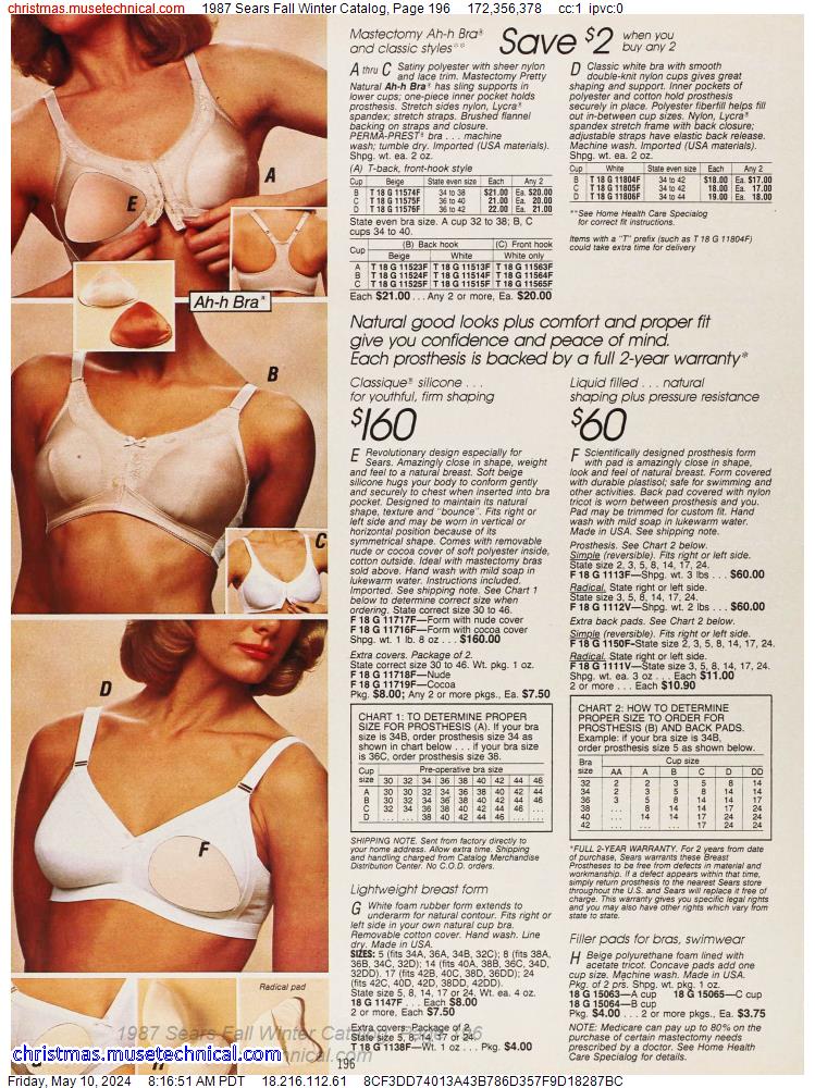 1987 Sears Fall Winter Catalog, Page 196