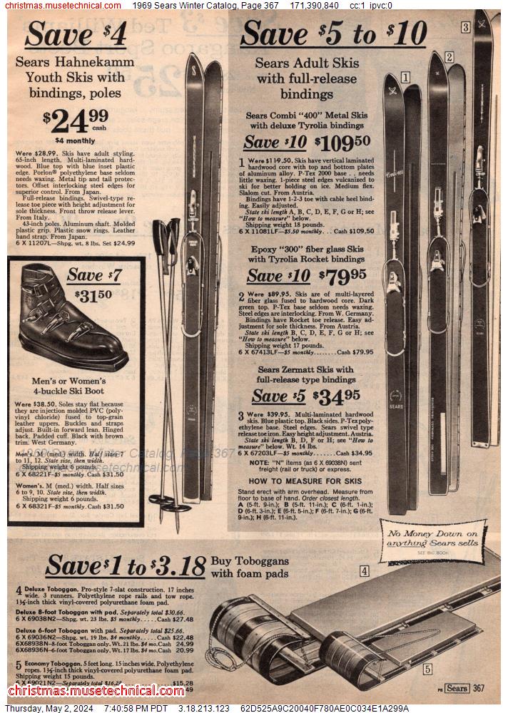 1969 Sears Winter Catalog, Page 367