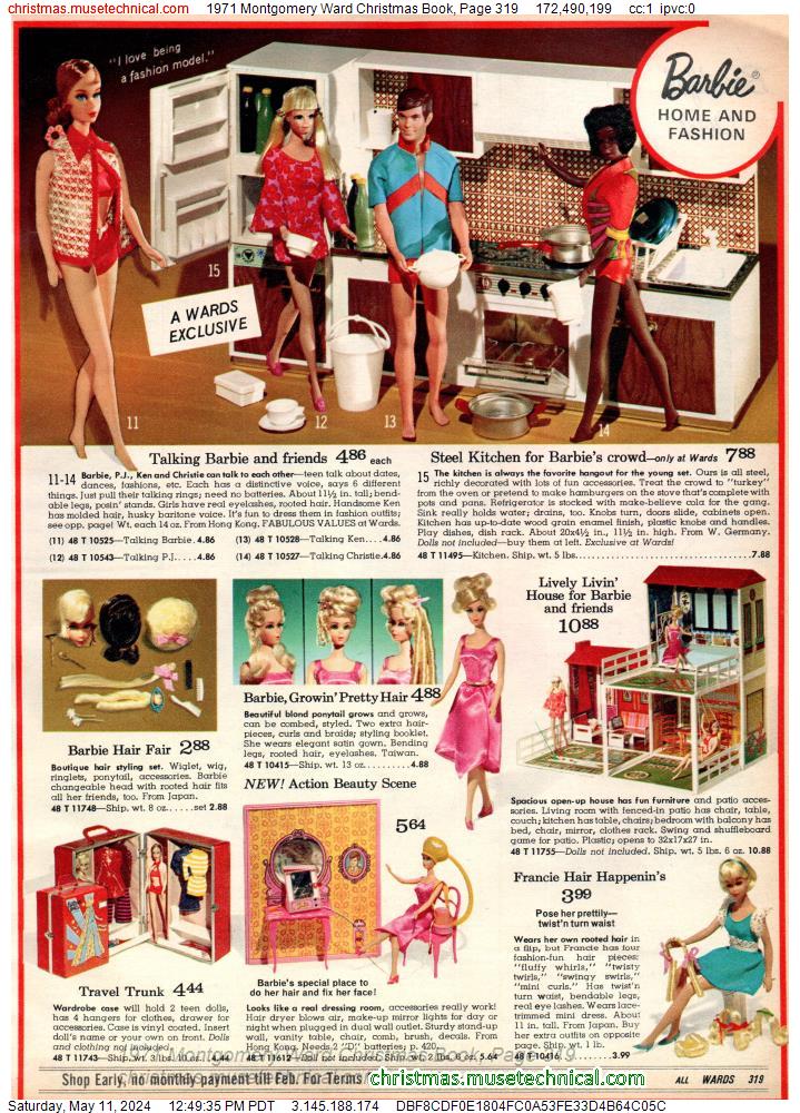 1971 Montgomery Ward Christmas Book, Page 319