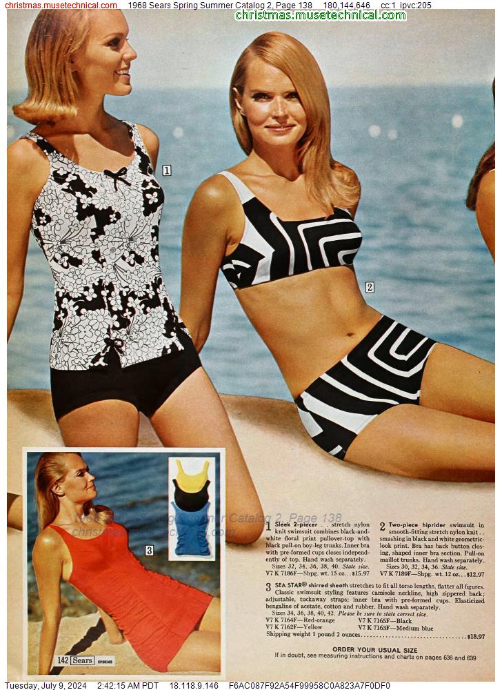 1968 Sears Spring Summer Catalog 2, Page 138