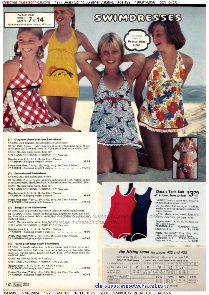 1977 Sears Spring Summer Catalog, Page 422