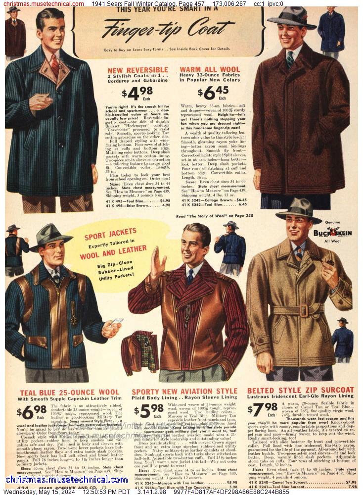 1941 Sears Fall Winter Catalog, Page 457