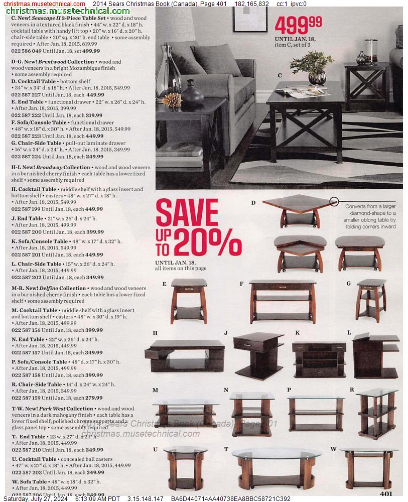 2014 Sears Christmas Book (Canada), Page 401