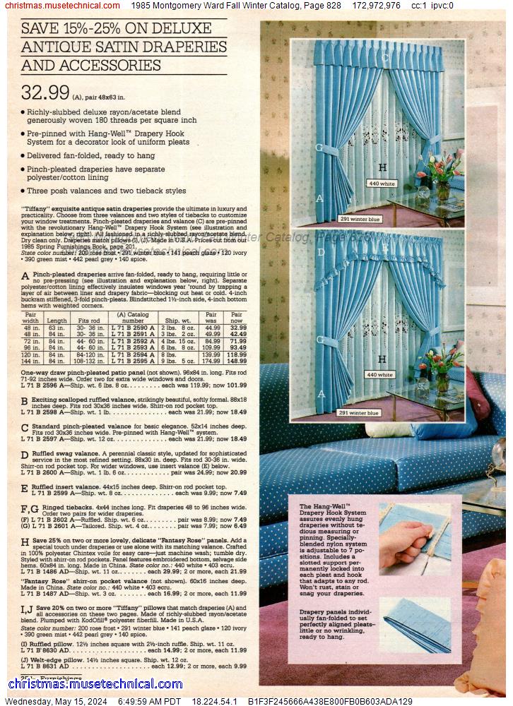 1985 Montgomery Ward Fall Winter Catalog, Page 828