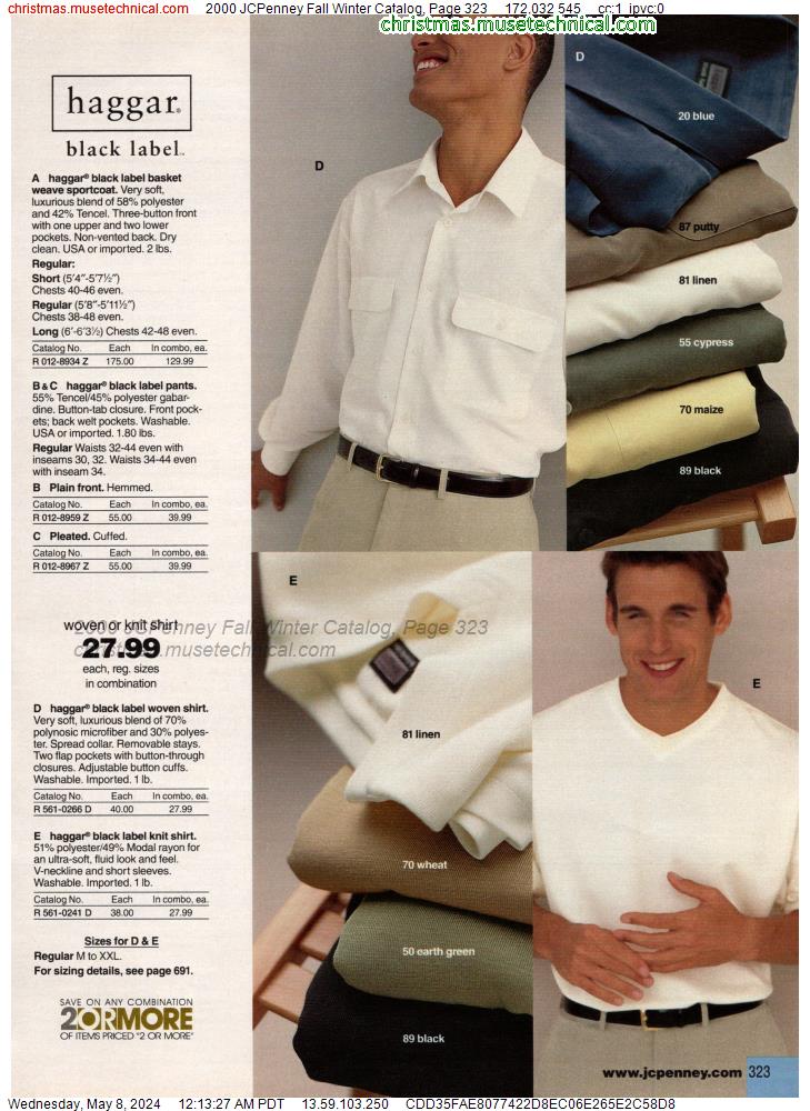 2000 JCPenney Fall Winter Catalog, Page 323