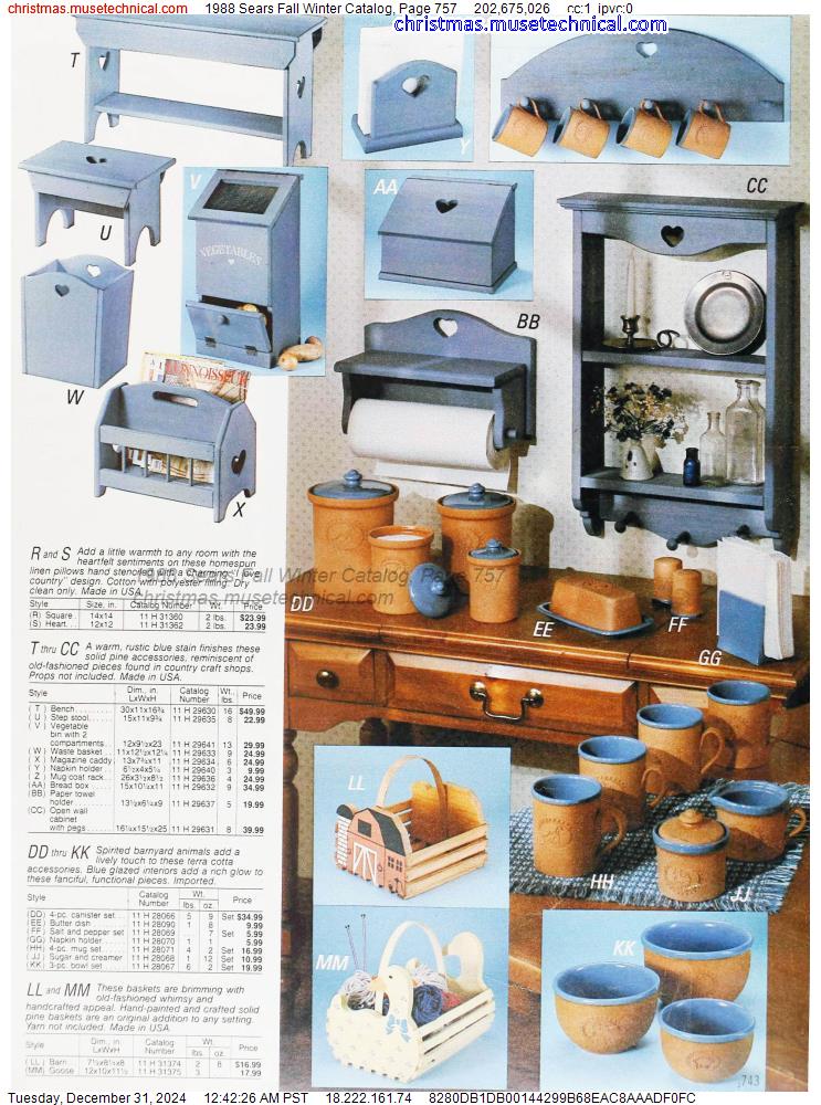 1988 Sears Fall Winter Catalog, Page 757