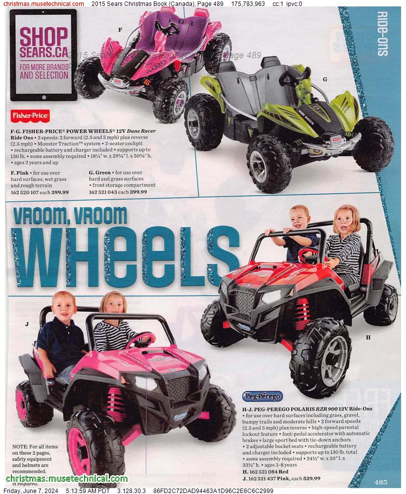 2015 Sears Christmas Book (Canada), Page 489