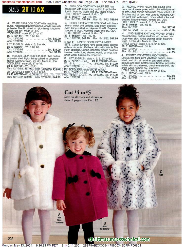 1992 Sears Christmas Book, Page 200