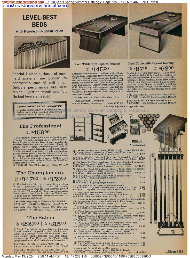 1968 Sears Spring Summer Catalog 2, Page 665