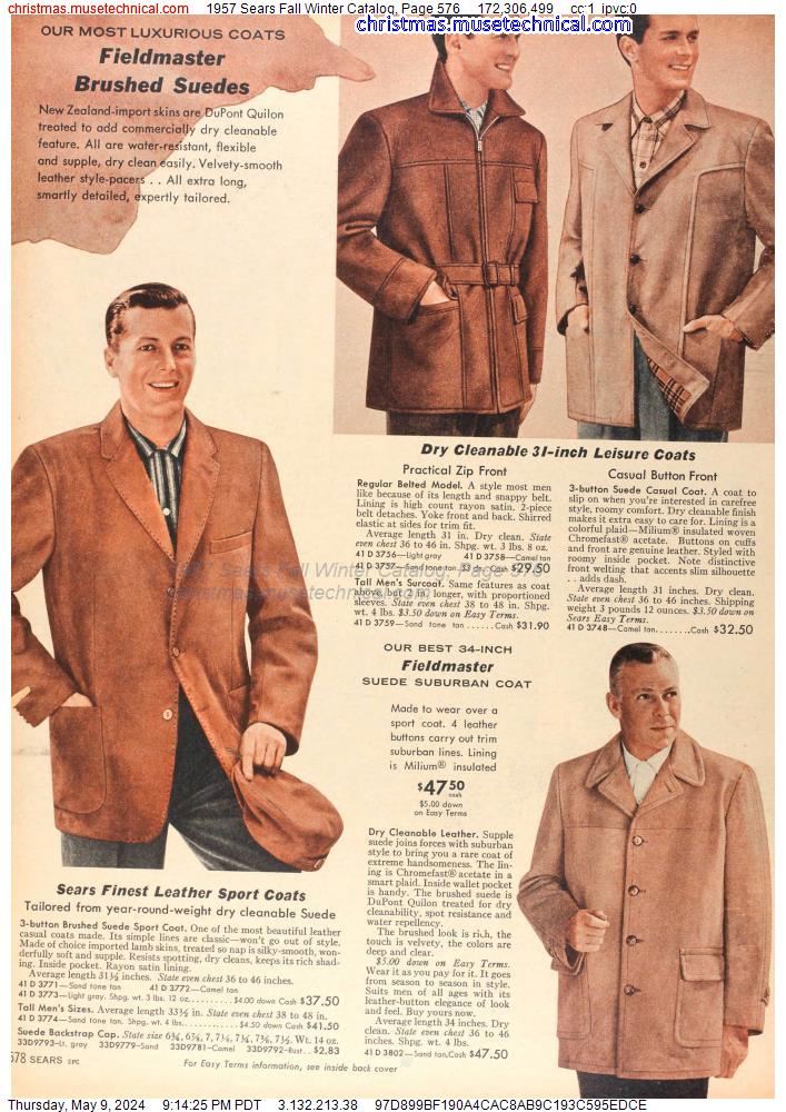 1957 Sears Fall Winter Catalog, Page 576