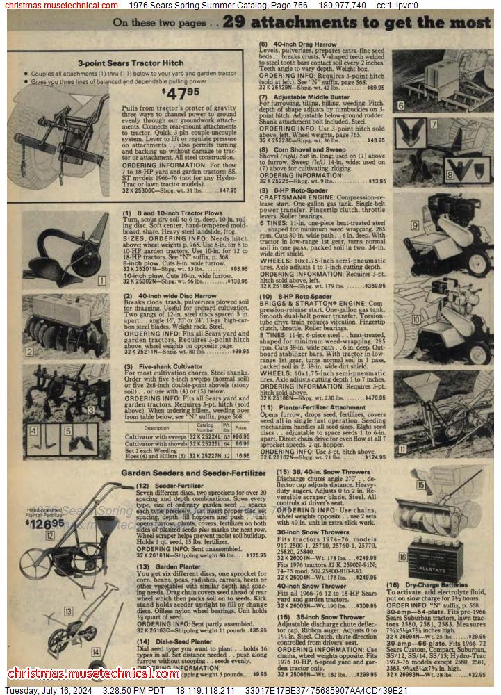 1976 Sears Spring Summer Catalog, Page 766