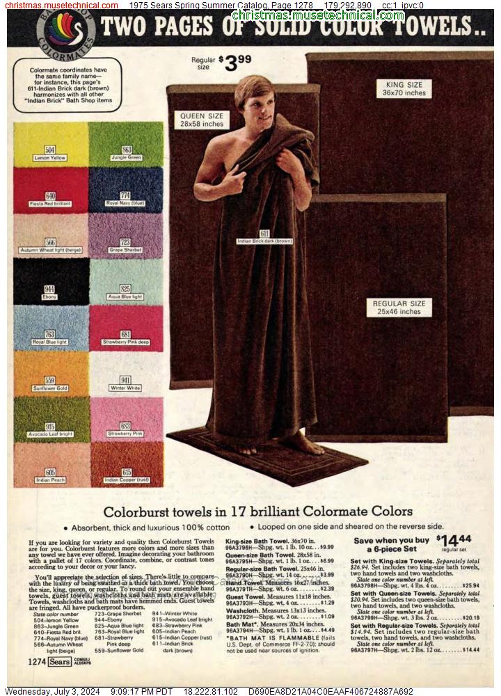 1975 Sears Spring Summer Catalog, Page 1278