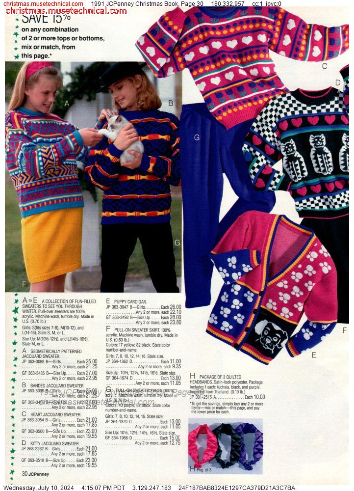 1991 JCPenney Christmas Book, Page 30