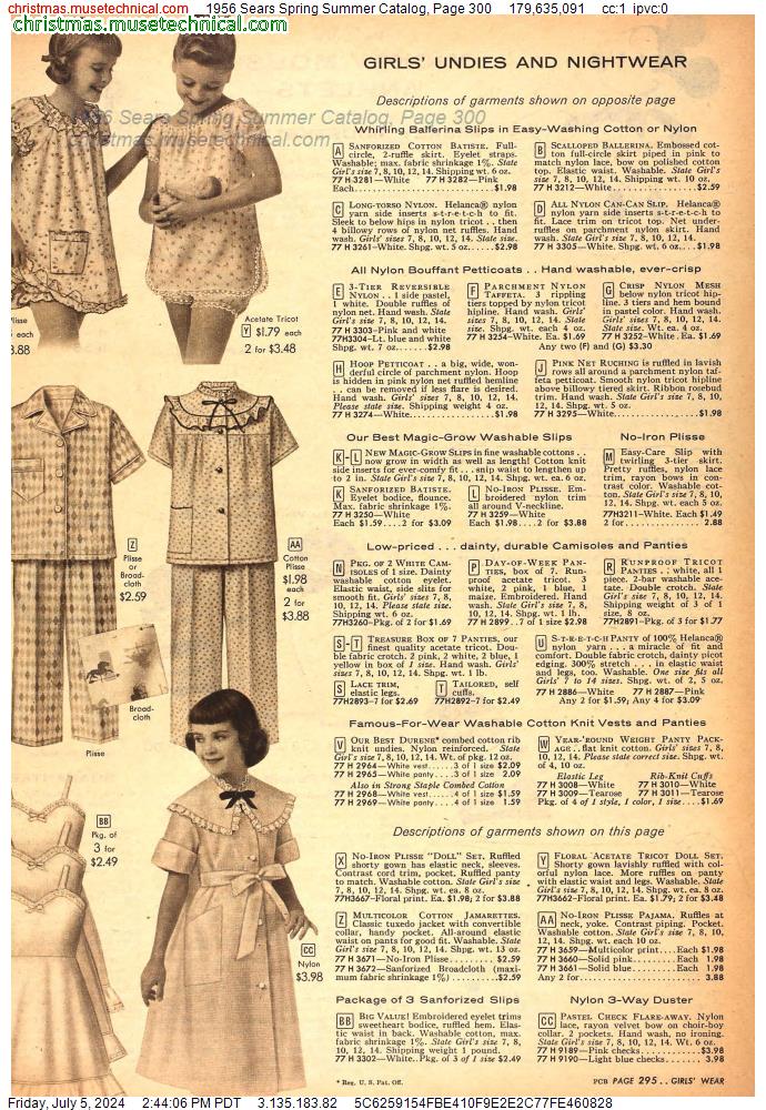 1956 Sears Spring Summer Catalog, Page 300