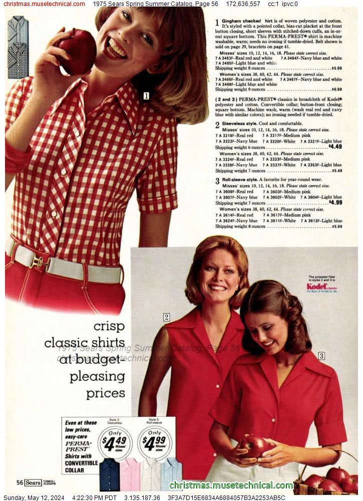 1975 Sears Spring Summer Catalog, Page 56
