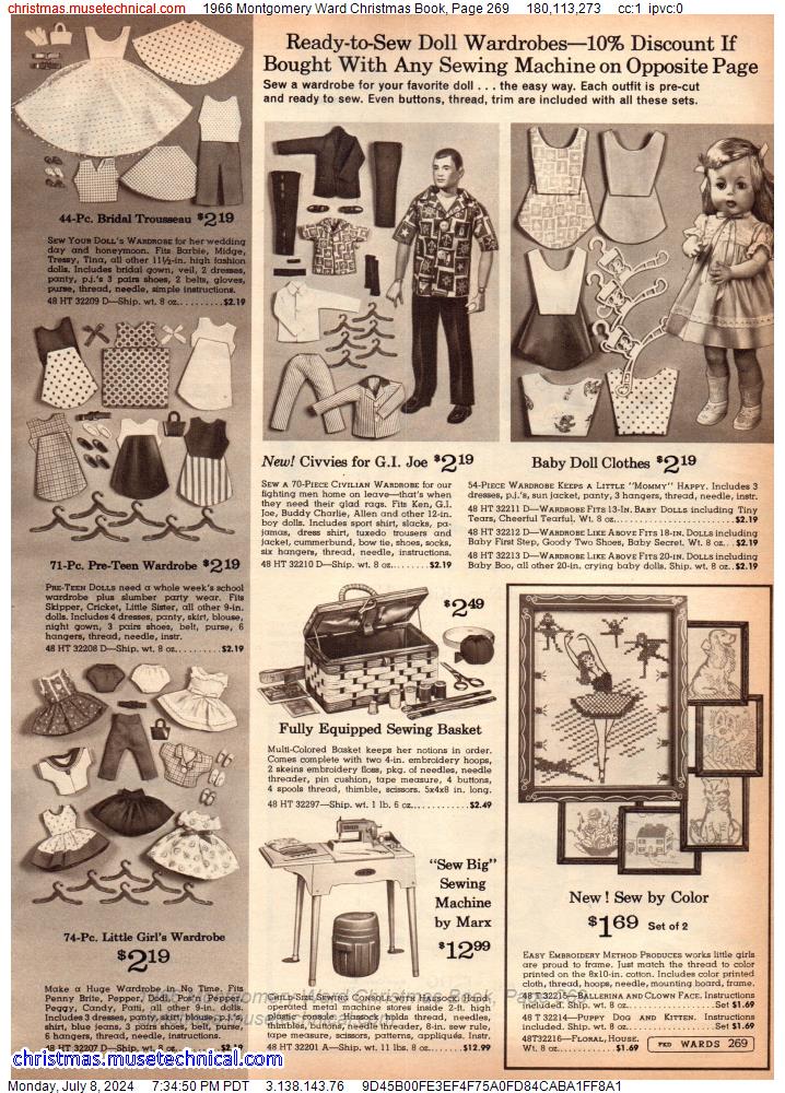 1966 Montgomery Ward Christmas Book, Page 269