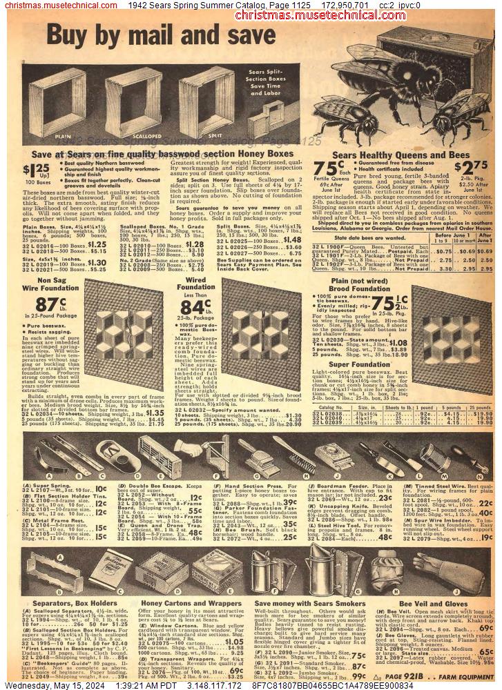 1942 Sears Spring Summer Catalog, Page 1125