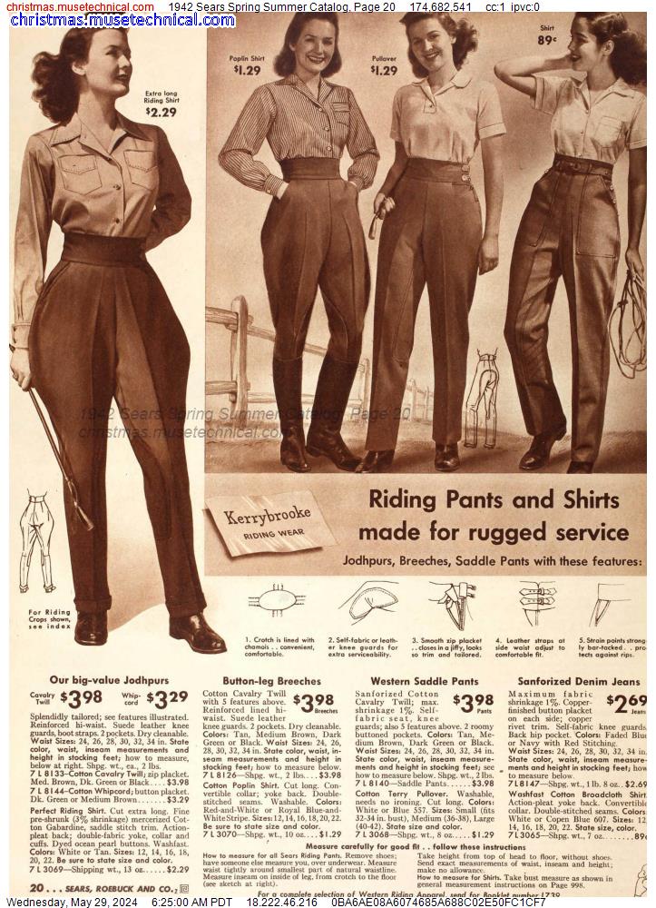 1942 Sears Spring Summer Catalog, Page 20