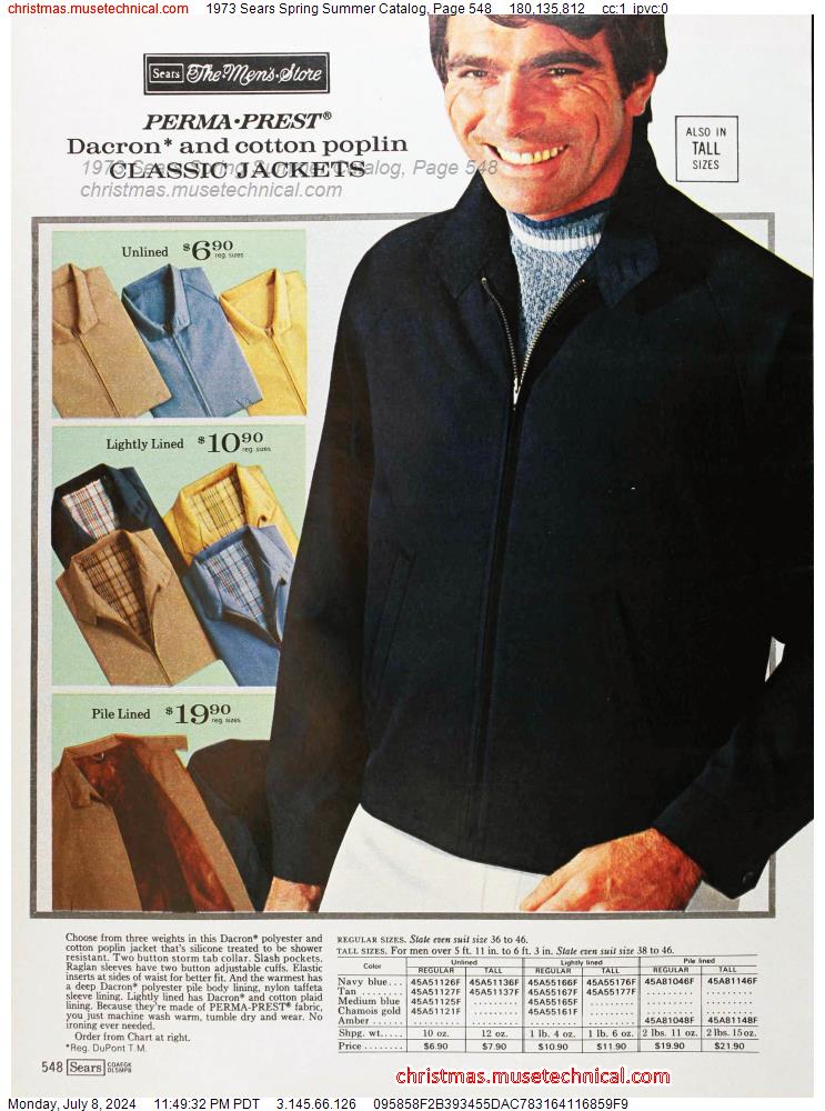 1973 Sears Spring Summer Catalog, Page 548