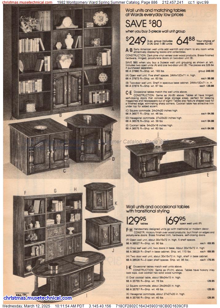 1982 Montgomery Ward Spring Summer Catalog, Page 886