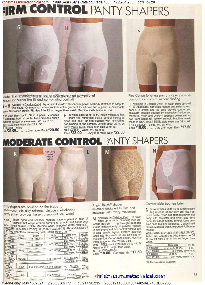 1989 Sears Style Catalog, Page 163