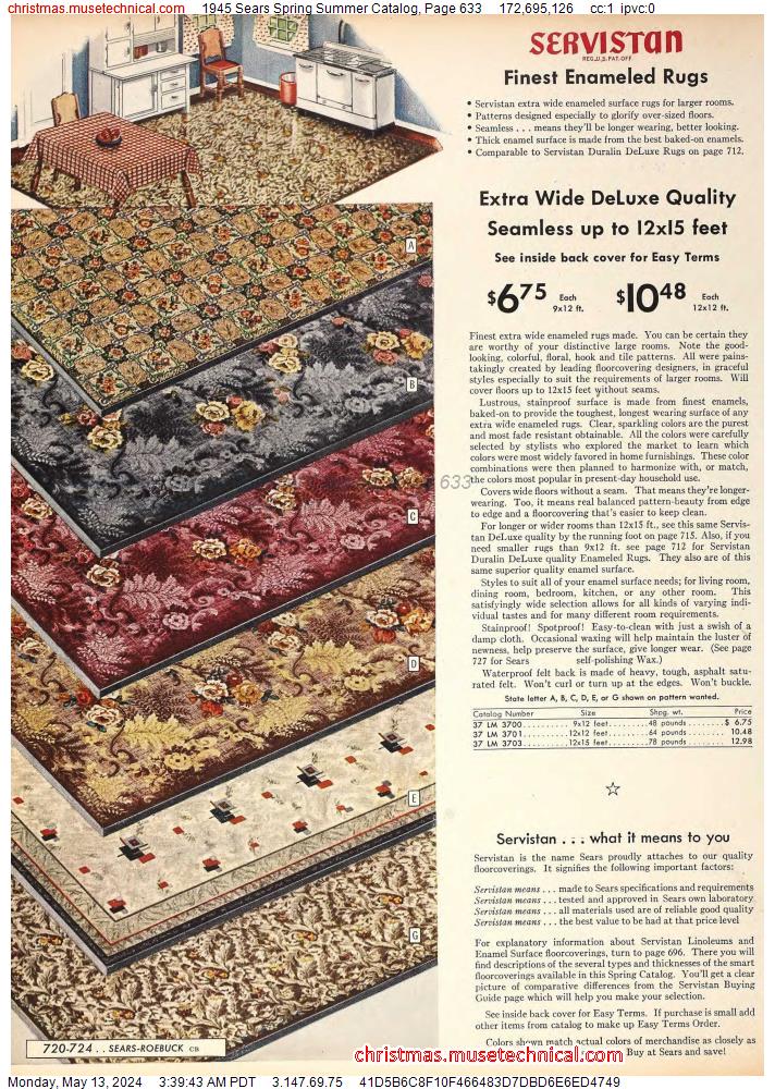 1945 Sears Spring Summer Catalog, Page 633
