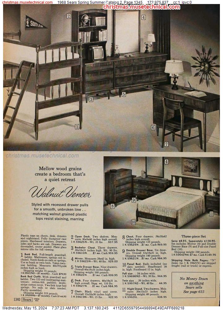 1968 Sears Spring Summer Catalog 2, Page 1345