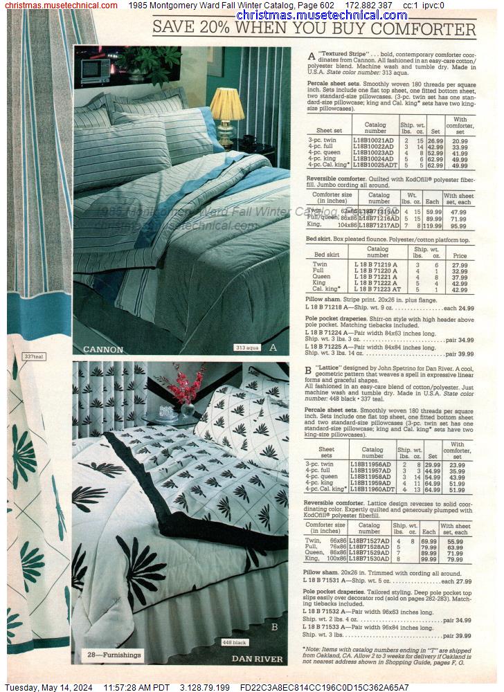 1985 Montgomery Ward Fall Winter Catalog, Page 602