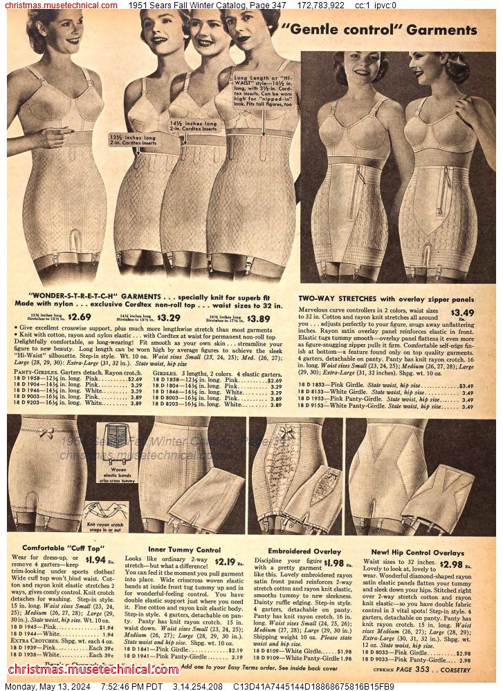 1951 Sears Fall Winter Catalog, Page 347