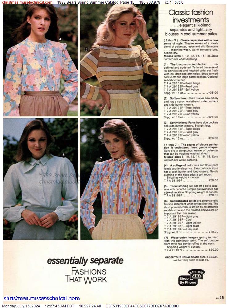 1983 Sears Spring Summer Catalog, Page 15