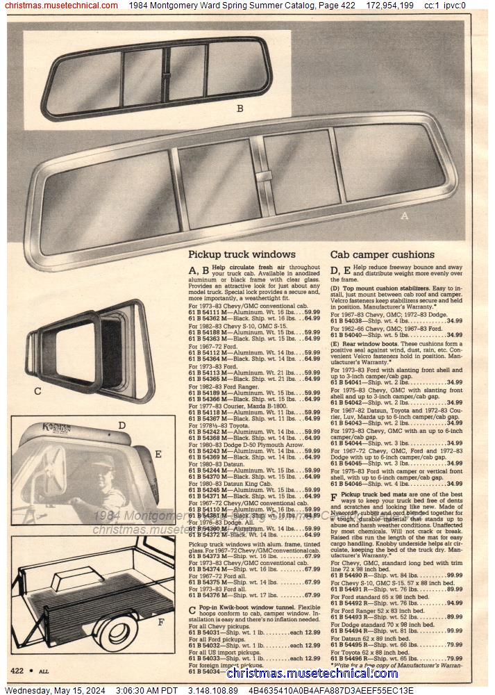 1984 Montgomery Ward Spring Summer Catalog, Page 422