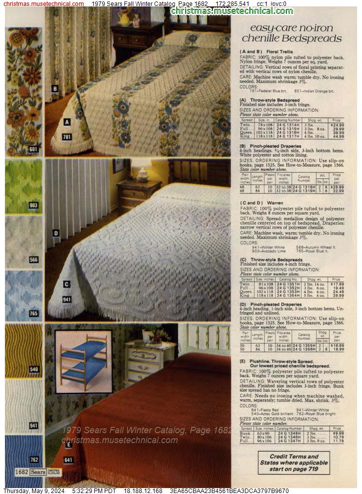 1979 Sears Fall Winter Catalog, Page 1682