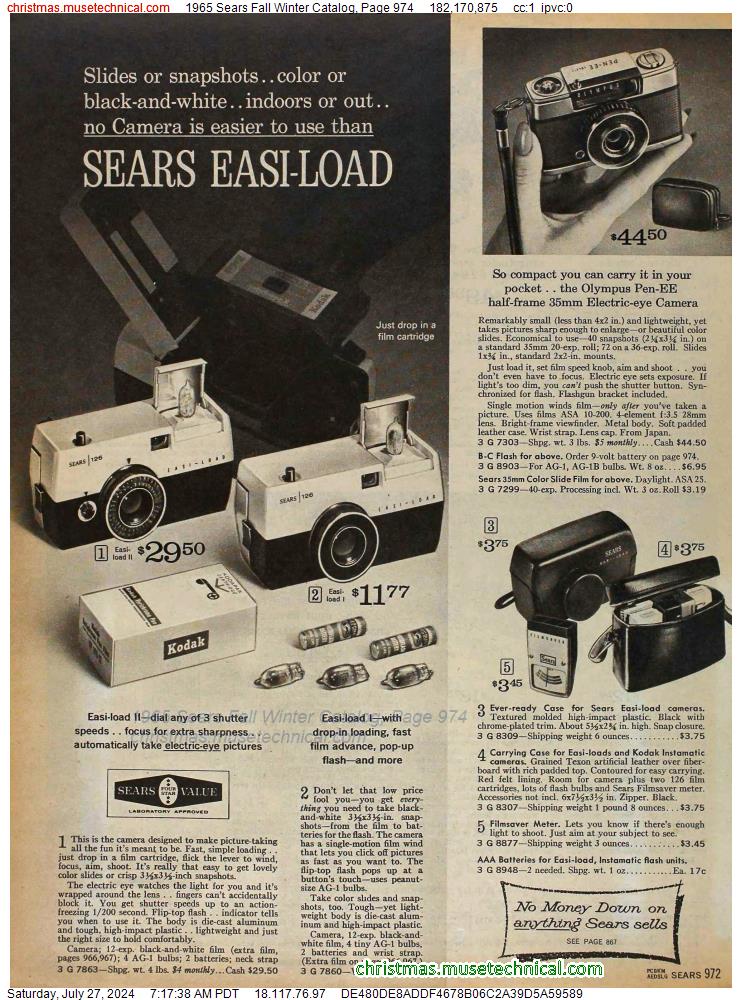 1965 Sears Fall Winter Catalog, Page 974