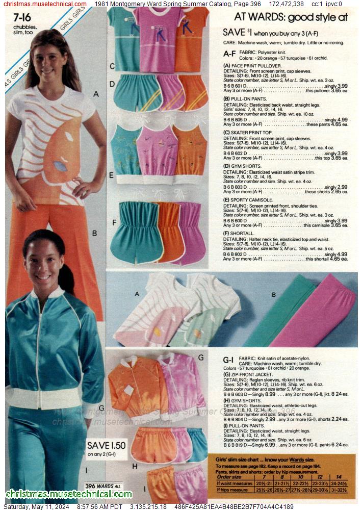 1981 Montgomery Ward Spring Summer Catalog, Page 396
