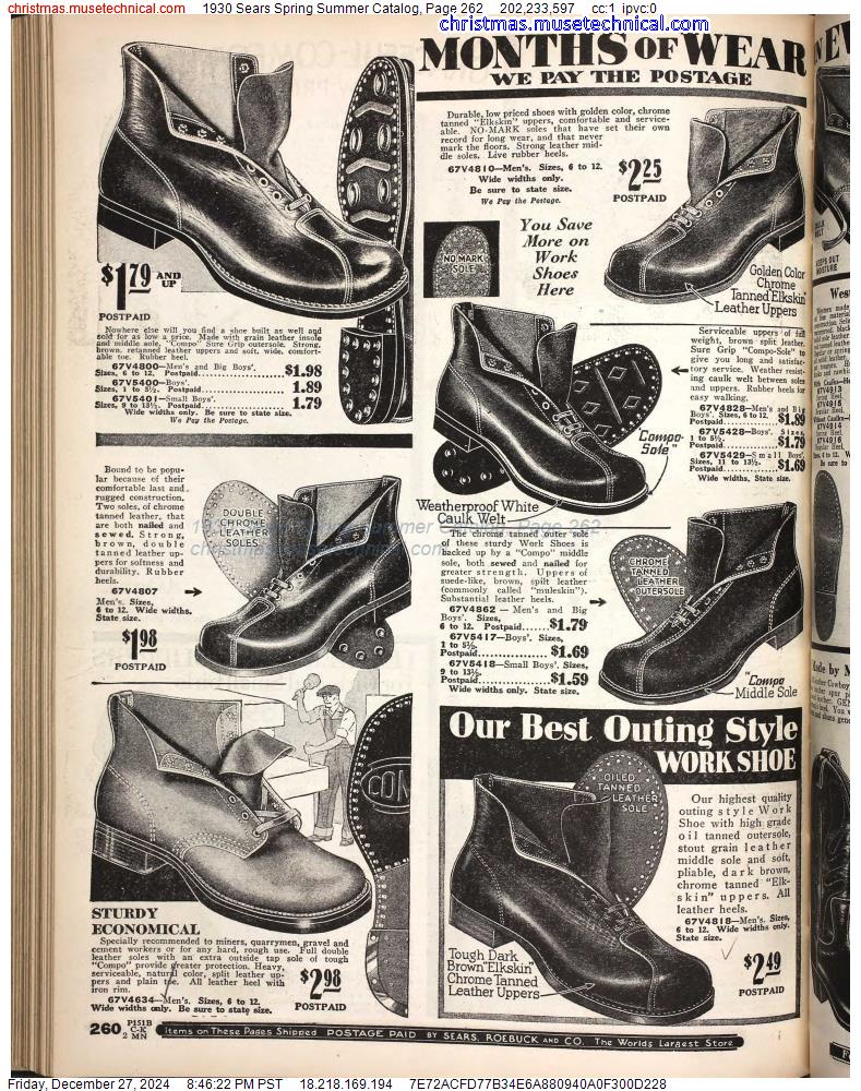 1930 Sears Spring Summer Catalog, Page 262