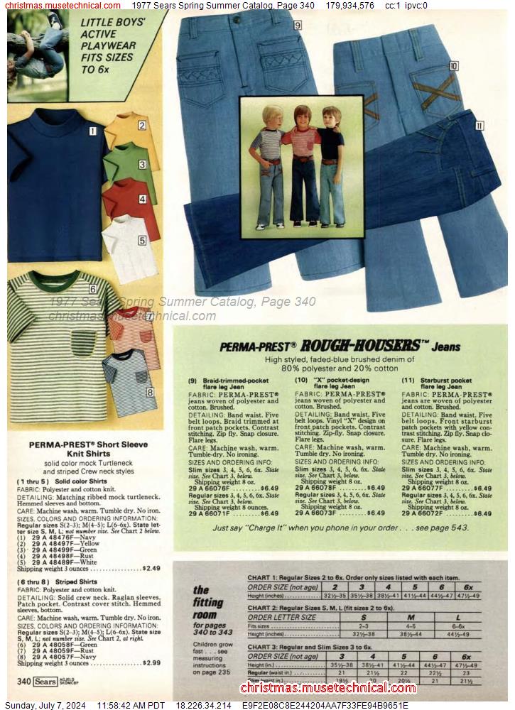 1977 Sears Spring Summer Catalog, Page 340