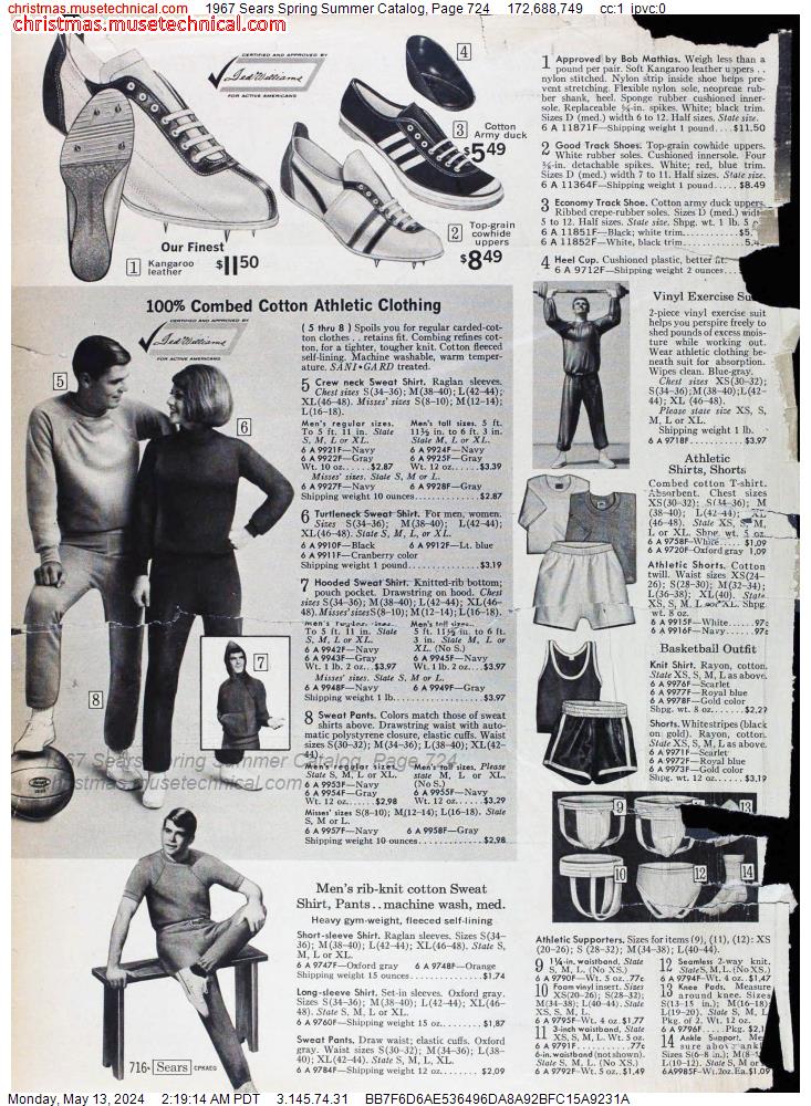 1967 Sears Spring Summer Catalog, Page 724