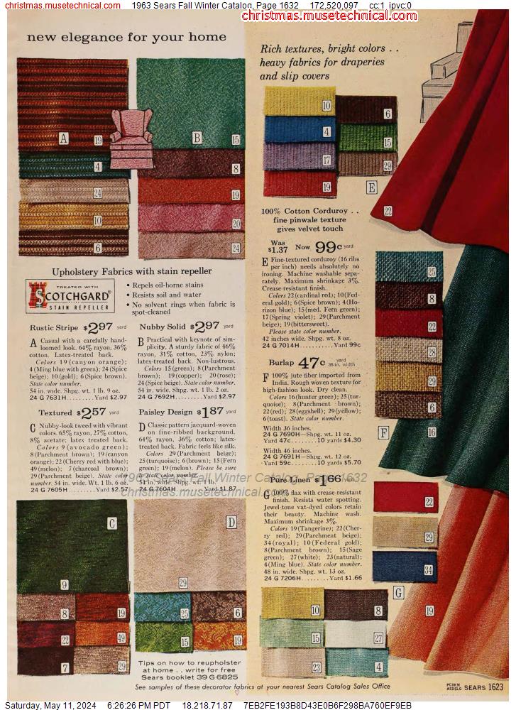 1963 Sears Fall Winter Catalog, Page 1632