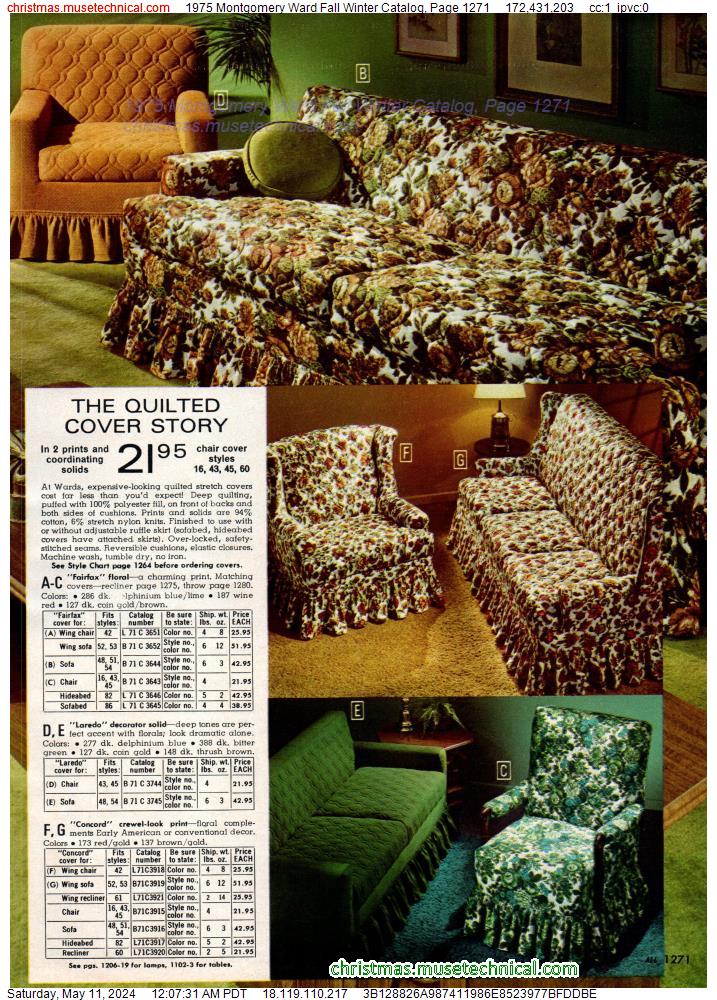1975 Montgomery Ward Fall Winter Catalog, Page 1271